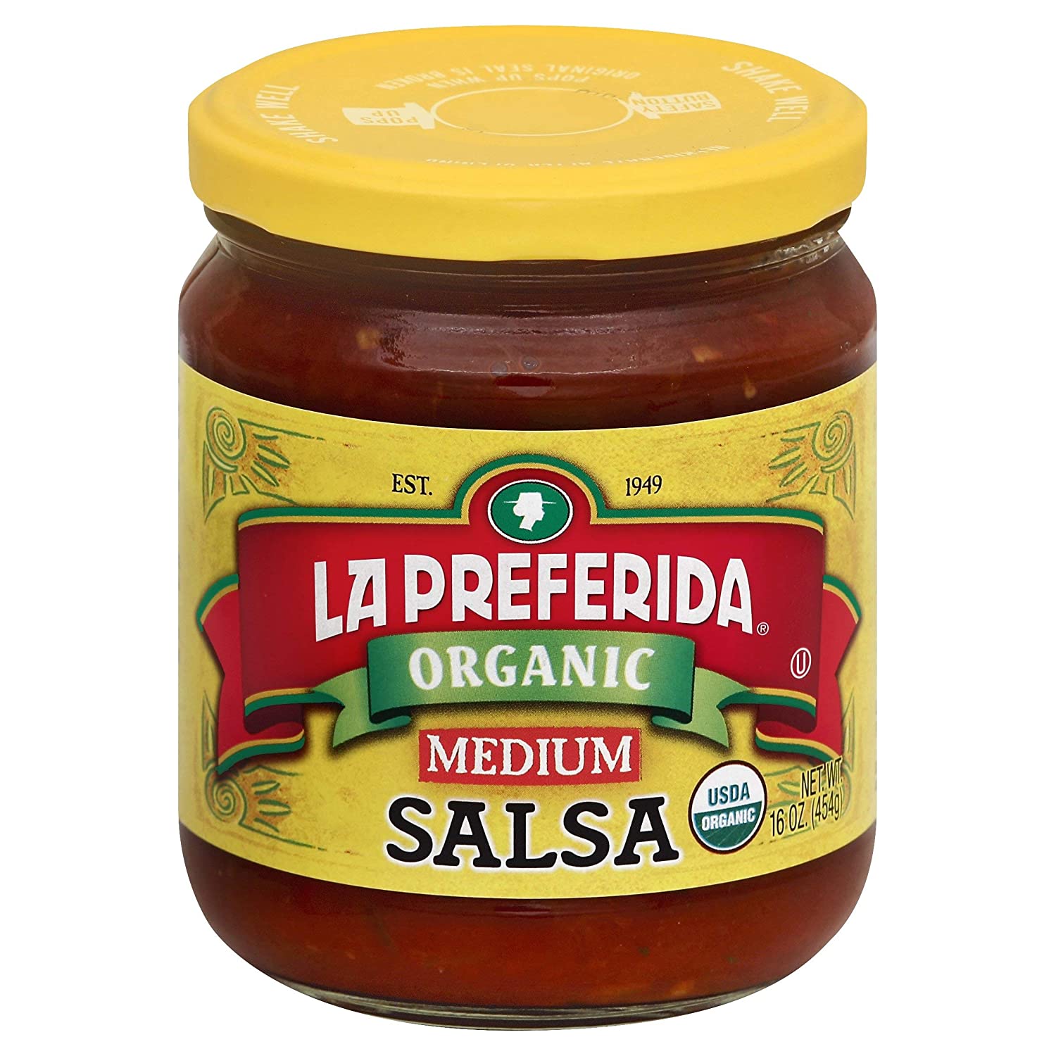 La Preferida Organic Salsa, Medium – Fresh & Flavorful
