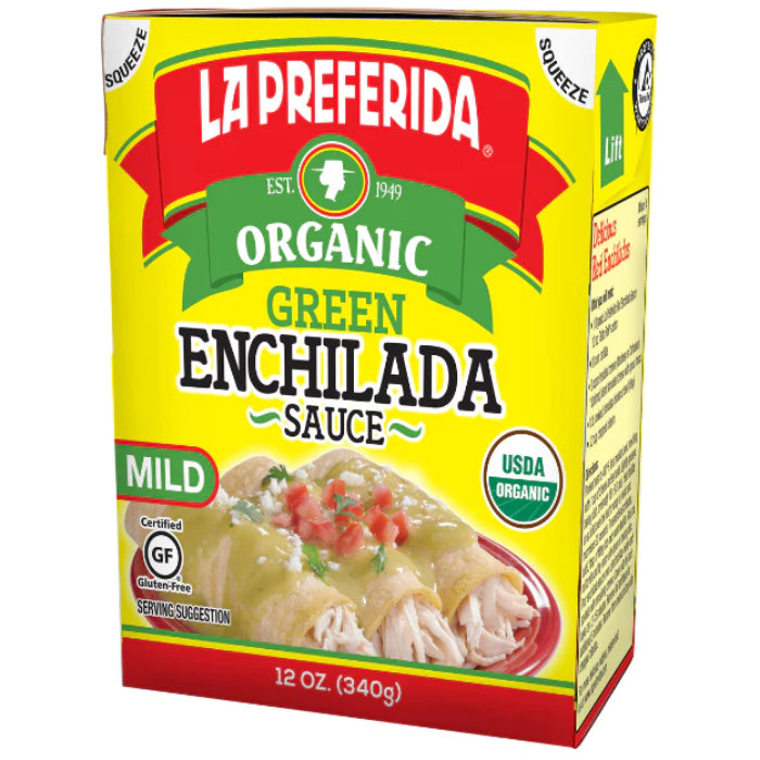 La Preferida – Enchilada Sauce Green Tetra Pak, 12 Oz – Pack of 10