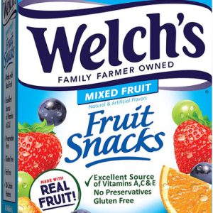 Welch’s Fruit Snacks, Mixed Fruit, Gluten Free, Bulk Pack, 0.9 oz Individual Single Serve Bags (Pack of 40)