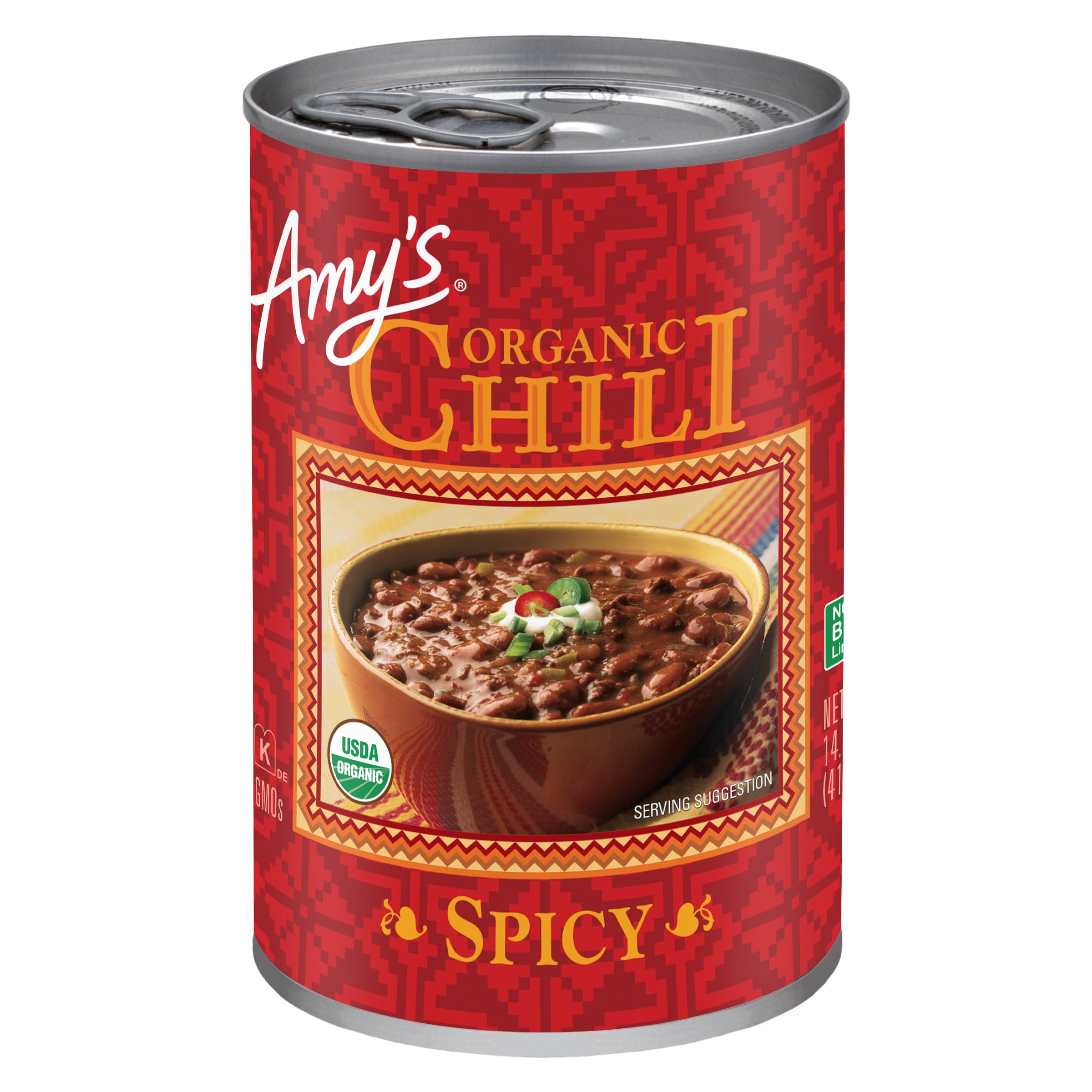 Amy’s – Organic Chili Spicy, 14.7 Oz | Pack Of 12