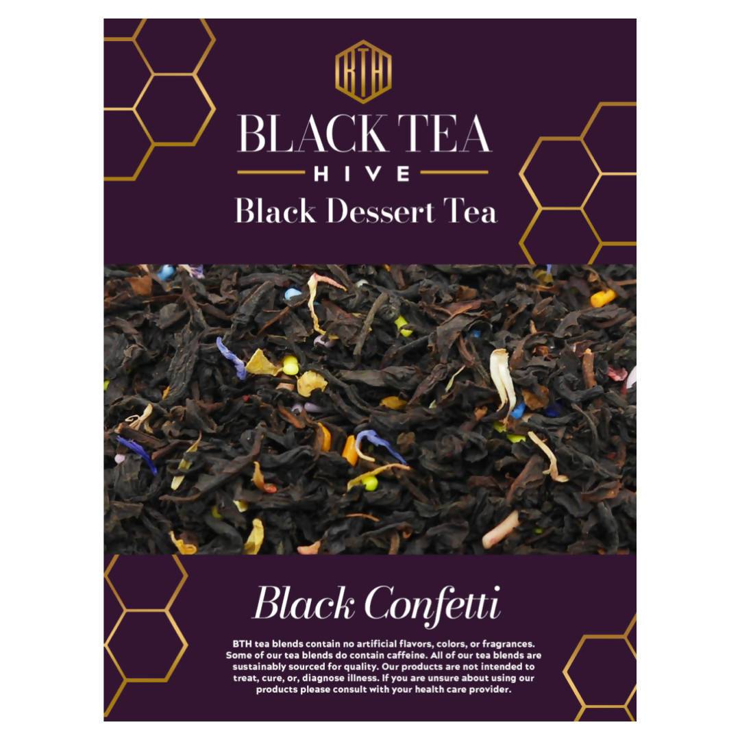 Black Confetti Tea (Loose Leaf) – 6 Bags x 2oz