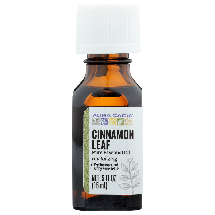 Aura Cacia – Essential Oil Cinnamon Leaf, 0.5 oz (Pack of 1)