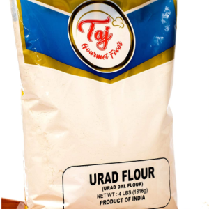 TAJ Urad Flour (White Lentil Flour, Udad Flour), 4-Pounds