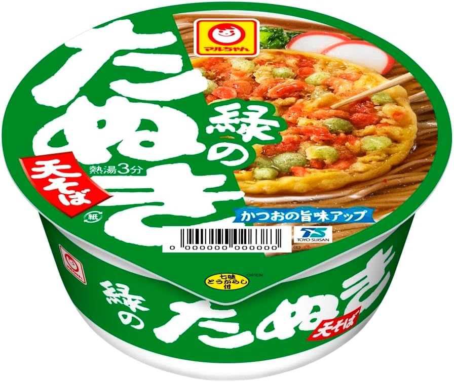 Maruchan Green Tanuki Tempura Soba 101g x 12Packs Japan – Tokyo Sakura Mall
