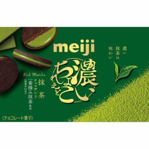 Meiji, Koi Chocolate, Cocoa Cookie Sandwiches, Matcha Chocolate, 6pc
