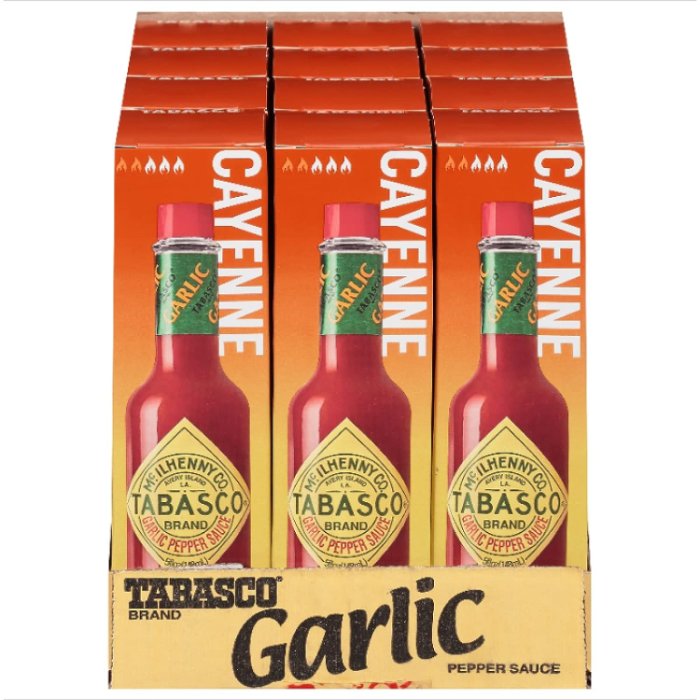 Tabasco Sauce Pepper Garlic 5 Oz – Pack Of 12