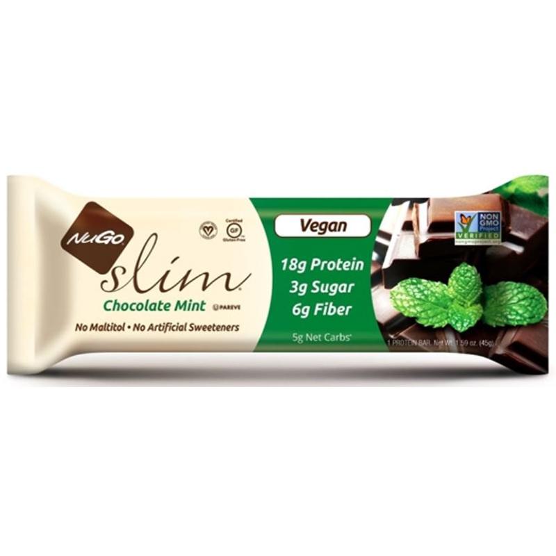 Nugo Slim Protein Bar – Chocolate Mint, 1.59 oz | Pack of 12