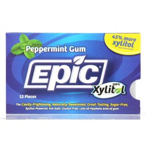 Epic Dental – Xylitol Gum Peppermint 12 Pieces