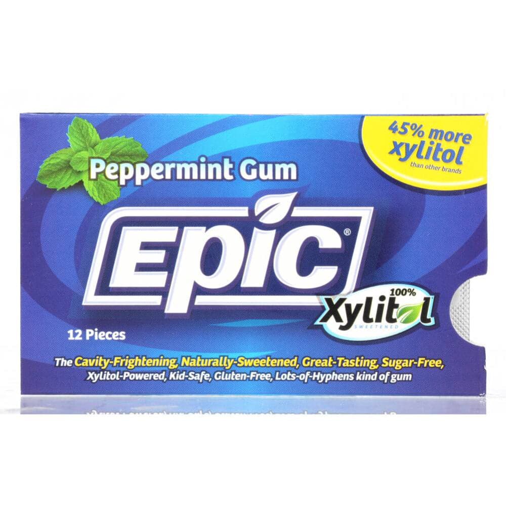 Epic Dental – Xylitol Gum Peppermint 12 Pieces
