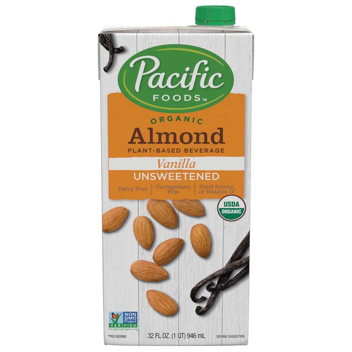 Pacific Foods – Organic Almond Beverage – Unsweetened Vanilla 32 fl oz