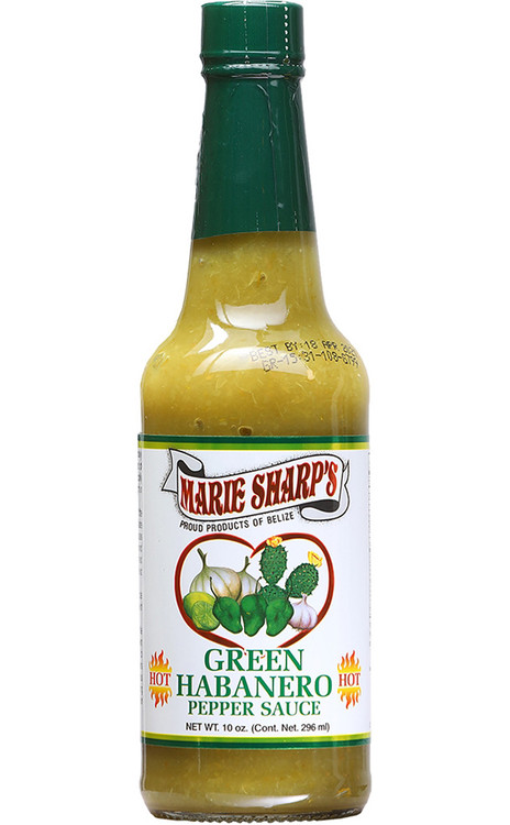 Marie Sharp’s Hot Nopal / Prickly Pear Green Habanero, 10oz.