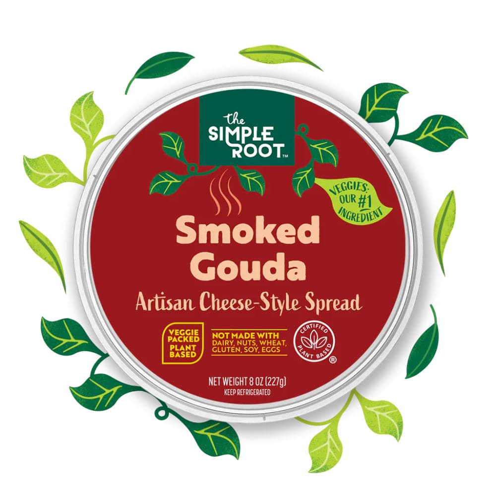 The Simple Root – Smoked Gouda Artisan Cheese Style Spread 8 Oz – (Pac