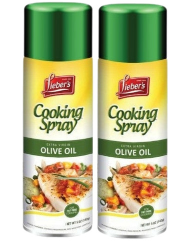 Lieber’s Extra Virgin Olive Oil Cooking Spray, 5 oz (Pack of 2)