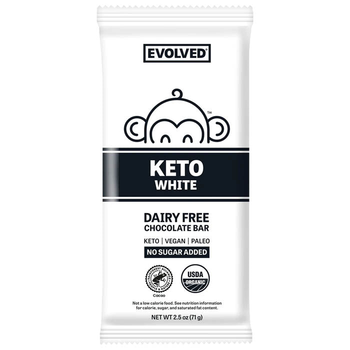 Evolved – Keto White Chocolate Bar, 2.5oz