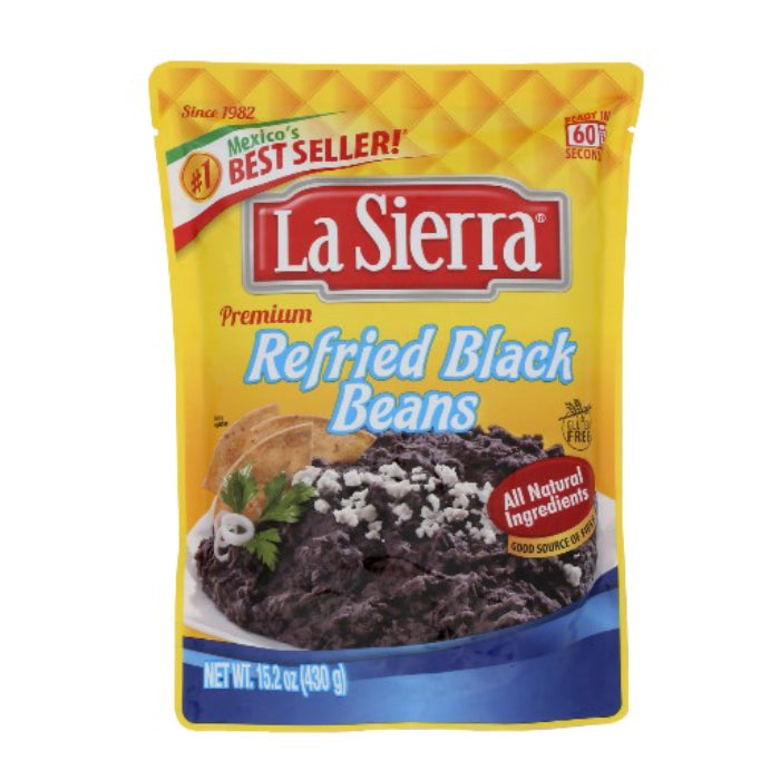 La Sierra – Black Beans Pouch, 15.2 Oz – Pack of 8