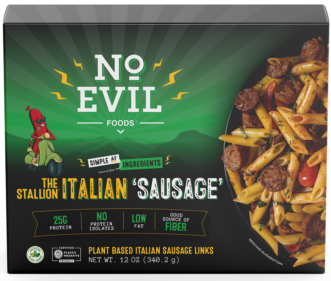 No Evil Foods – The Stallion: Italian Sausage, 12oz