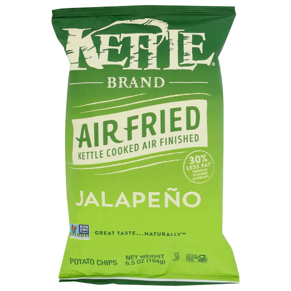 Kettle Foods – Air Fried Jalapeno Potato Chips 6.5 OZ – (Pack of 12)