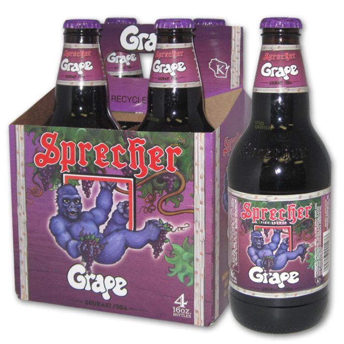 Sprecher Soda Grape 4pk 64 Fo – Pack Of 6