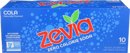 Zevia Soda Cola 10pk 120 Oz – Pack Of 2