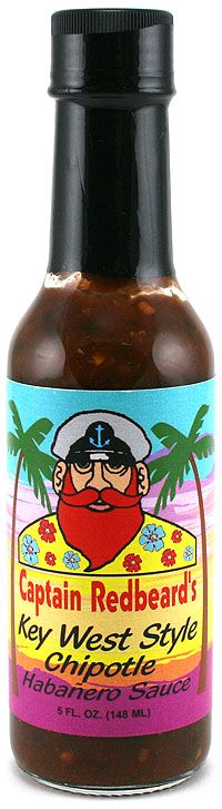 Captain Redbeard’s Key West Style Chipotle Habanero Hot Sauce, 5oz.