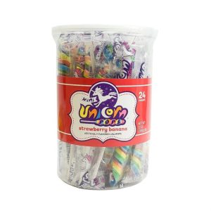 Rainbow Mini Unicorn Pops – 24 Count Tub