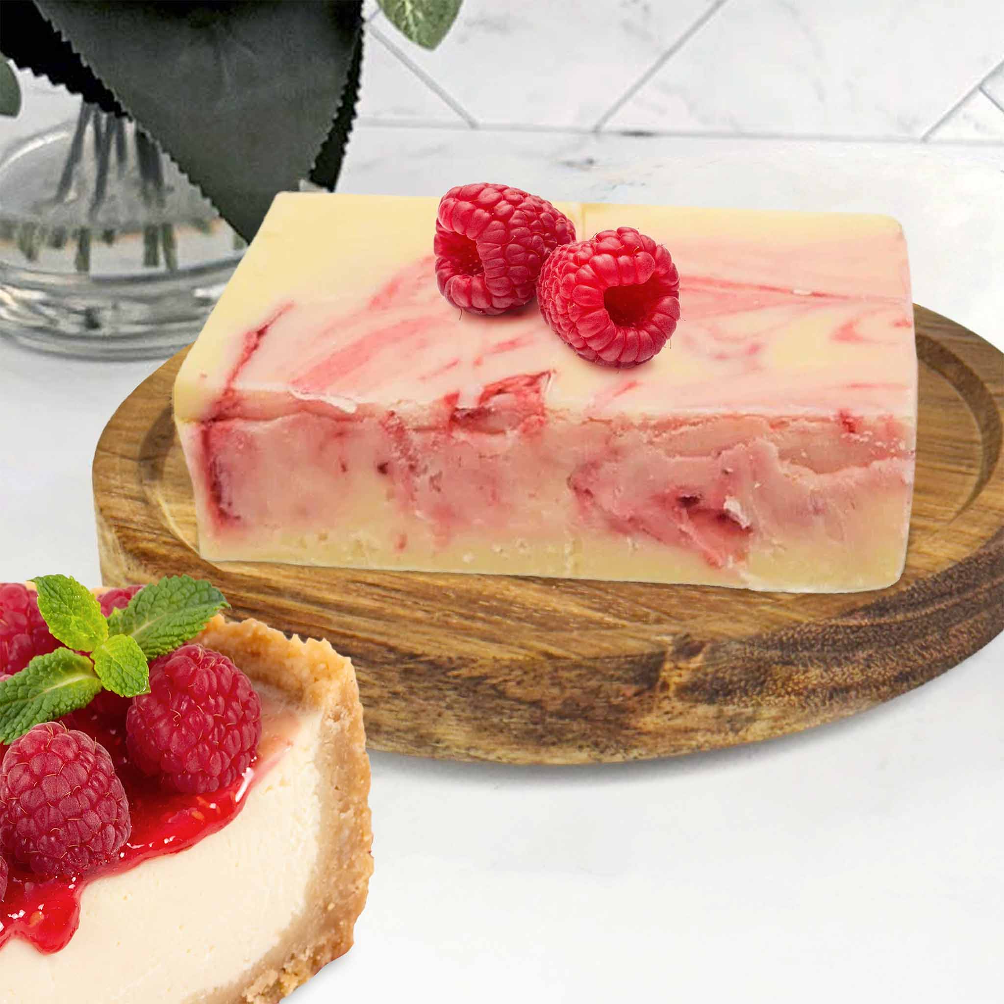 Raspberry Cheesecake Fudge