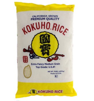 Kokuho Rice 15lbs – Premium Calrose for Sushi & Rice Dishes