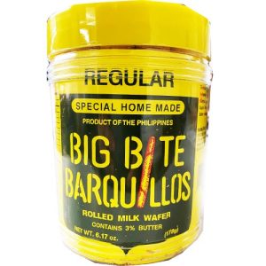 Big Bite – Barquillos – Rolled Milk Wafer – Special Home Made – Regular (Small) – 178 G