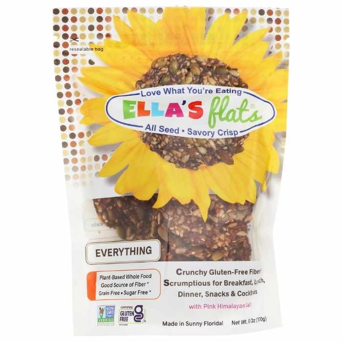 Ella’s Flats – All Seed Savory Crisps, 6oz | Multiple Flavors