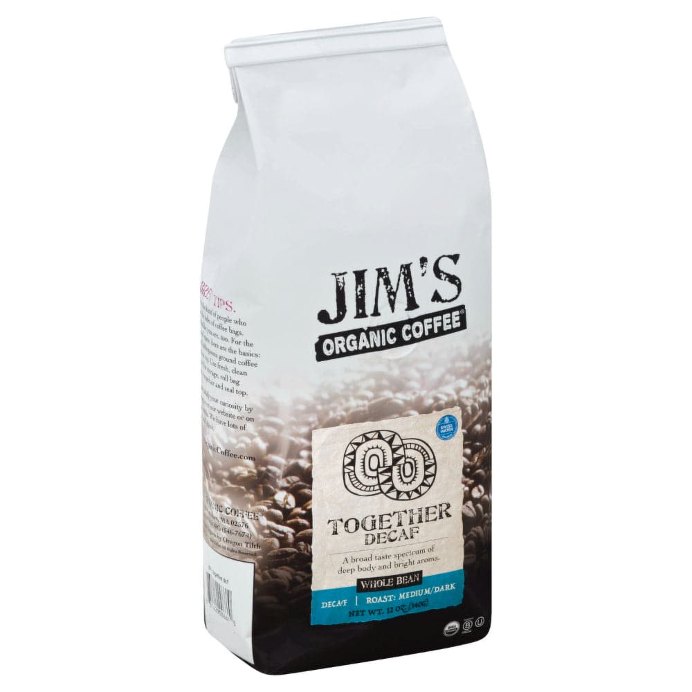 Jim’s Organic Coffee – Whole Bean Together Decaf