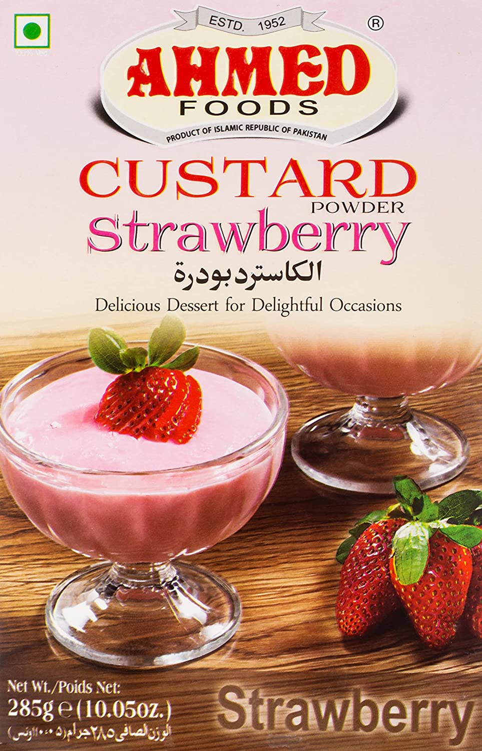 Ahmed Custard Powder – Strawberry Flavor 285g