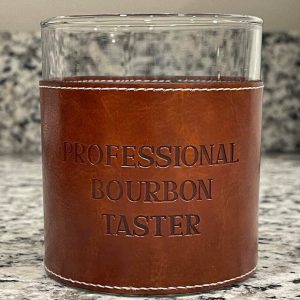 Barrel Down South – Professional Bourbon Taster Faux Leather Rocks Gla