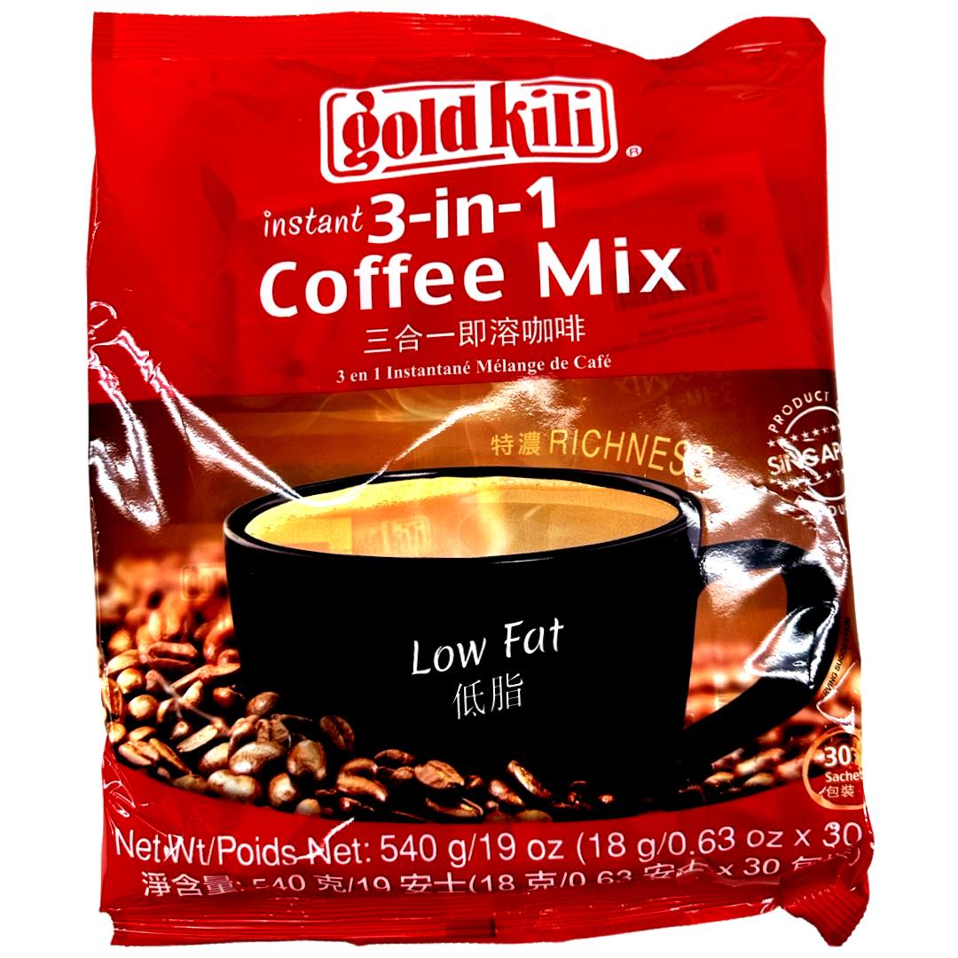 Gold Kili – Instant 3 in 1 Coffee Mix – 30 Sachet – 19 OZ