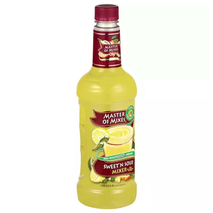 Master of Mixes – Ready-to-Drink Sweet & Sour Mix, 33.8 oz – Pack of 6