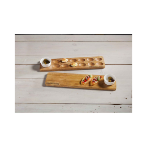REVERSIBLE DEVILED EGG AND SERVING BOARD SET