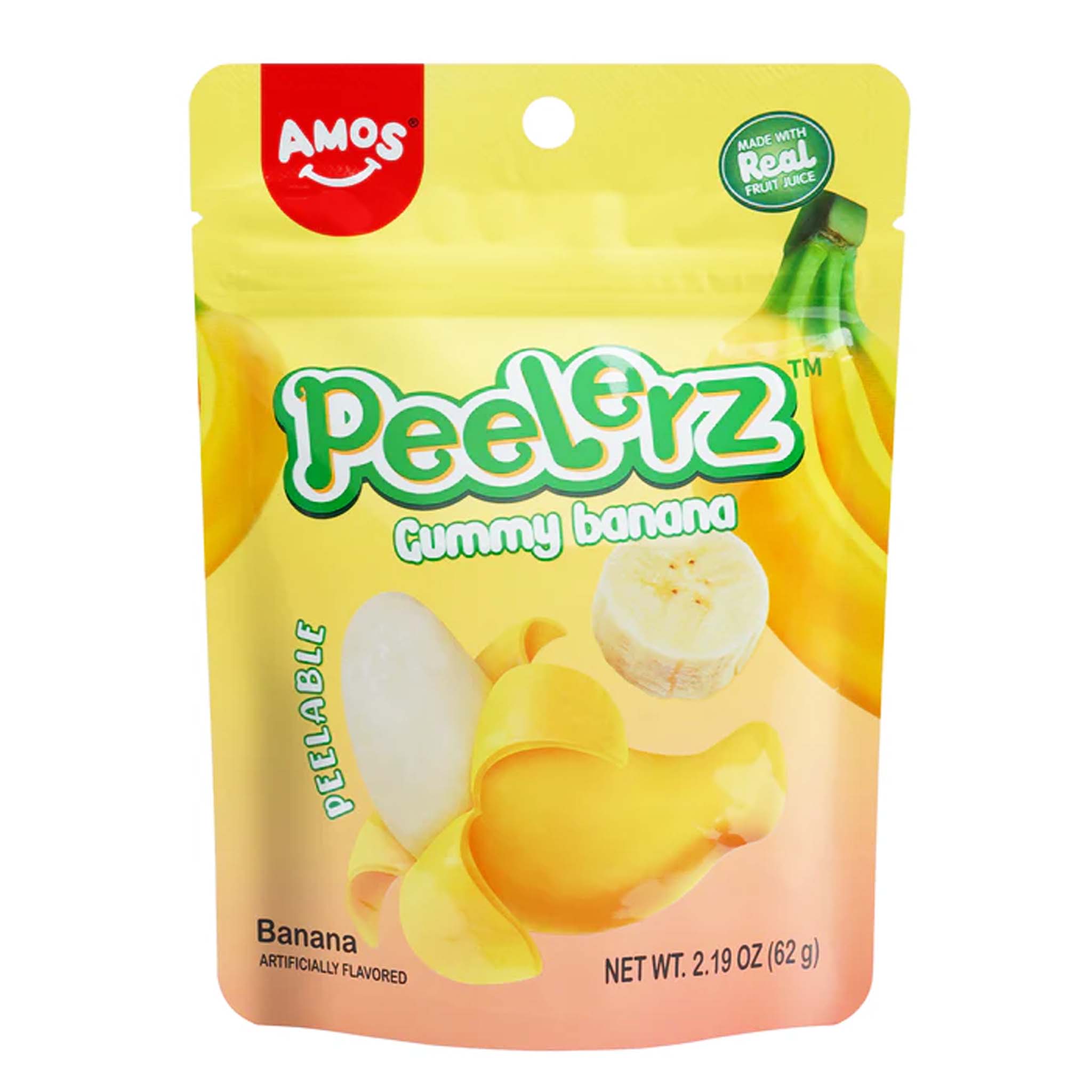 Amos Peelerz Peeling Gummies – Banana – 6 oz