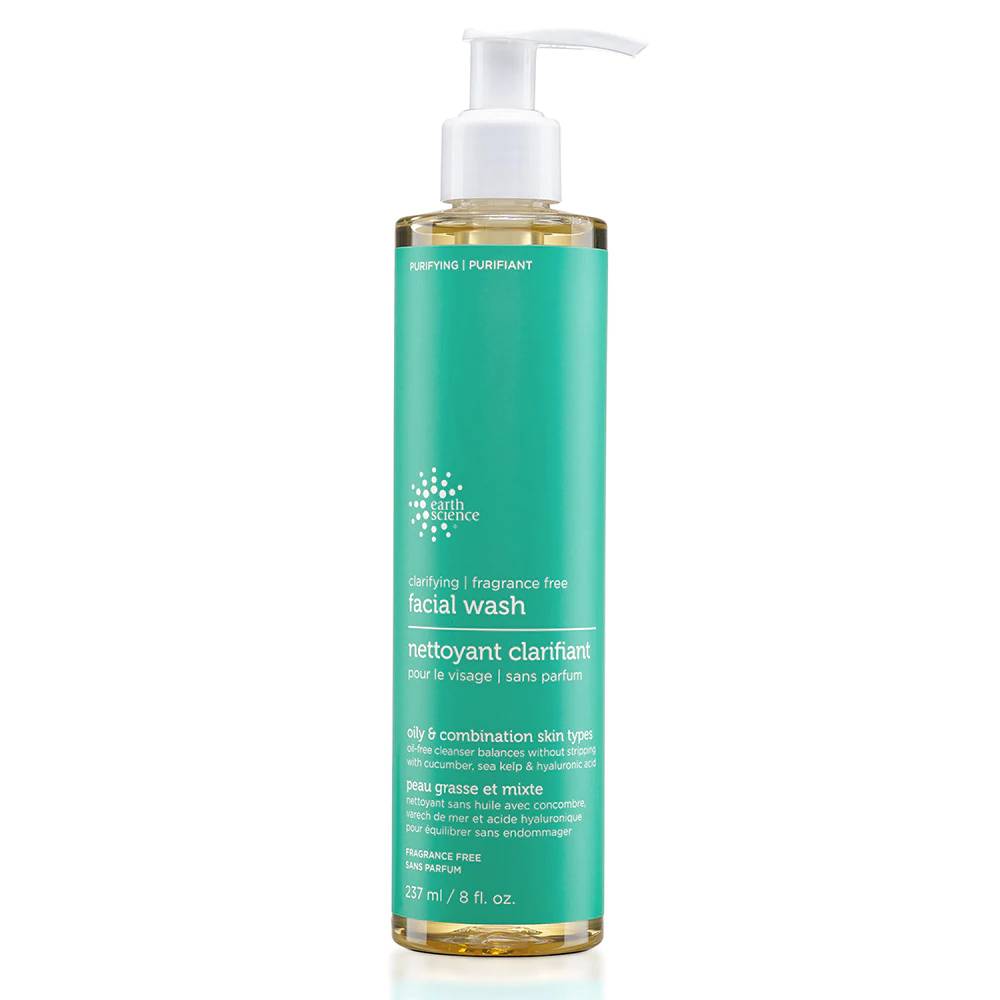Earth Science Clarifying Facial Wash Fragrance Free, 8 oz | Pack of 3