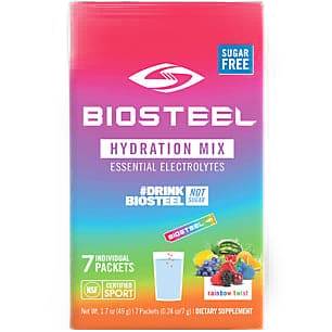 BioSteel Hydration Mix Powder, Rainbow Twist, 7UN | Pack of 6