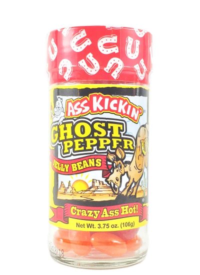 Ass Kickin’ Ghost Pepper Jelly Beans, 3.75oz.