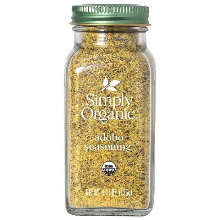 Simply Organic – Seasoning Adobo Bottle, 4.41 Oz – Pack of 6