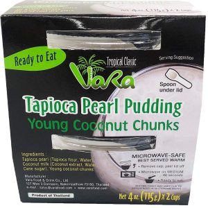 Vara – Tapioca Pearl Pudding – Young Coconut Chunks – 2 Cups – 4 OZ