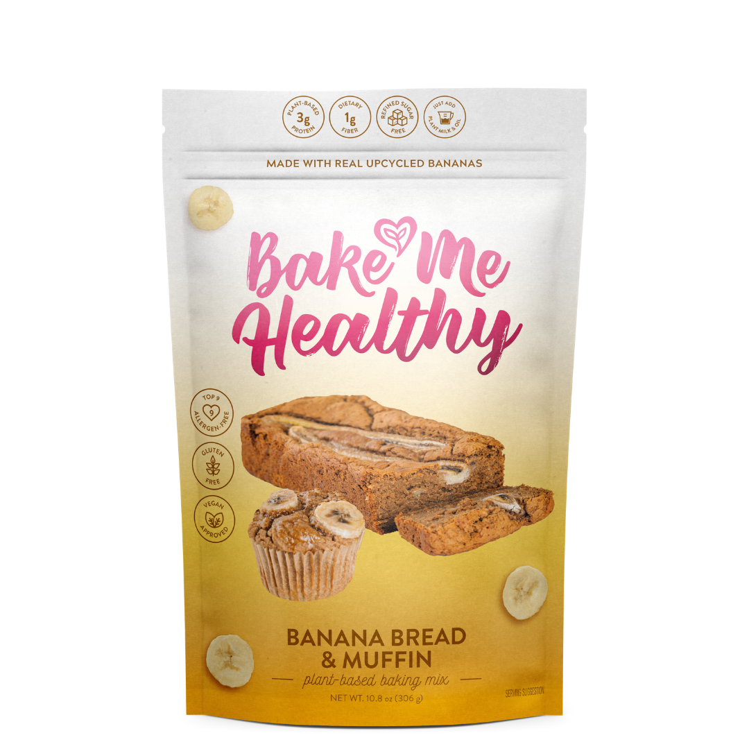 Bake Me Healthy Banana Bread & Muffin Plant-Based Baking Mix