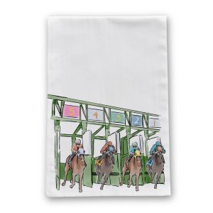 Barrel Down South – Out of the Gate Horse Racing Tea Towel