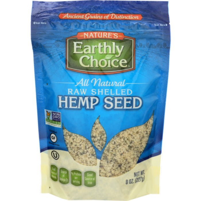 NATURES EARTHLY CHOICE SEED HEMP SHELLED 8 OZ – Pack of 6