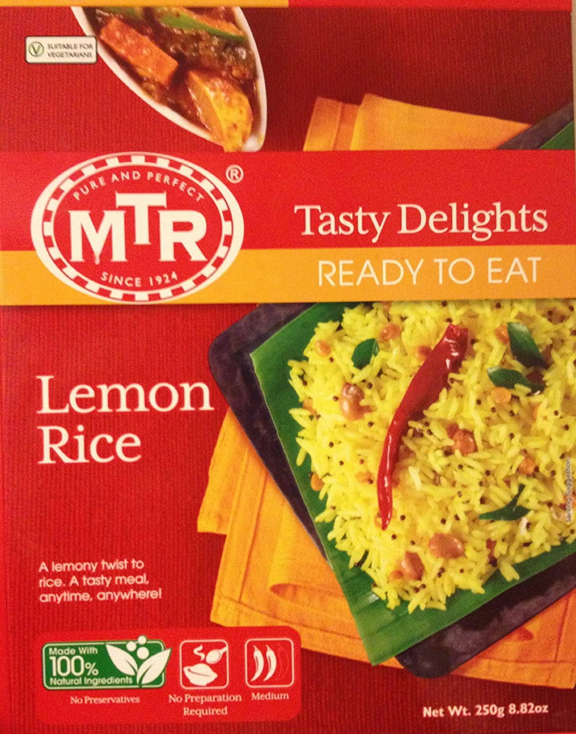 MTR Ready to Eat – Lemon Rice 8.82oz (250g)