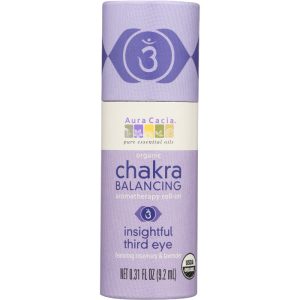 Aura Cacia – Chakra Roll-On Insightful 3rd Eye, 0.31 oz – Pack of 1