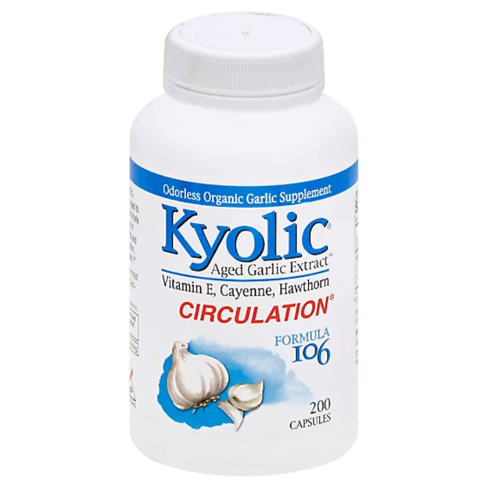 Kyolic – Formula 106 Herb & Vitamin E, 200 Capsules – Pack of 1