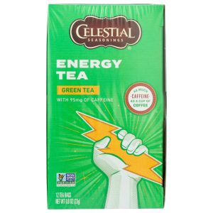 Celestial Seasonings – Energy Green Tea Caffeine, 12 Bags | Pack of 6