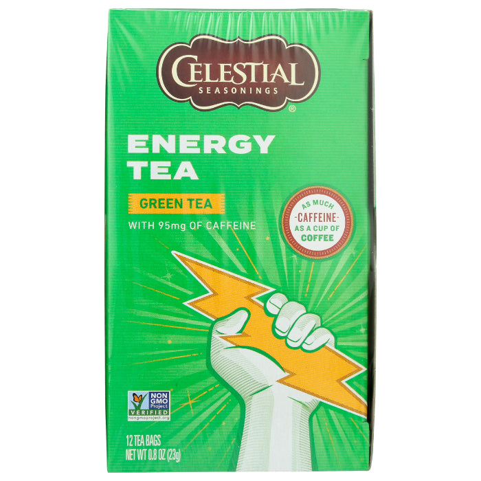 Celestial Seasonings – Energy Green Tea Caffeine, 12 Bags | Pack of 6