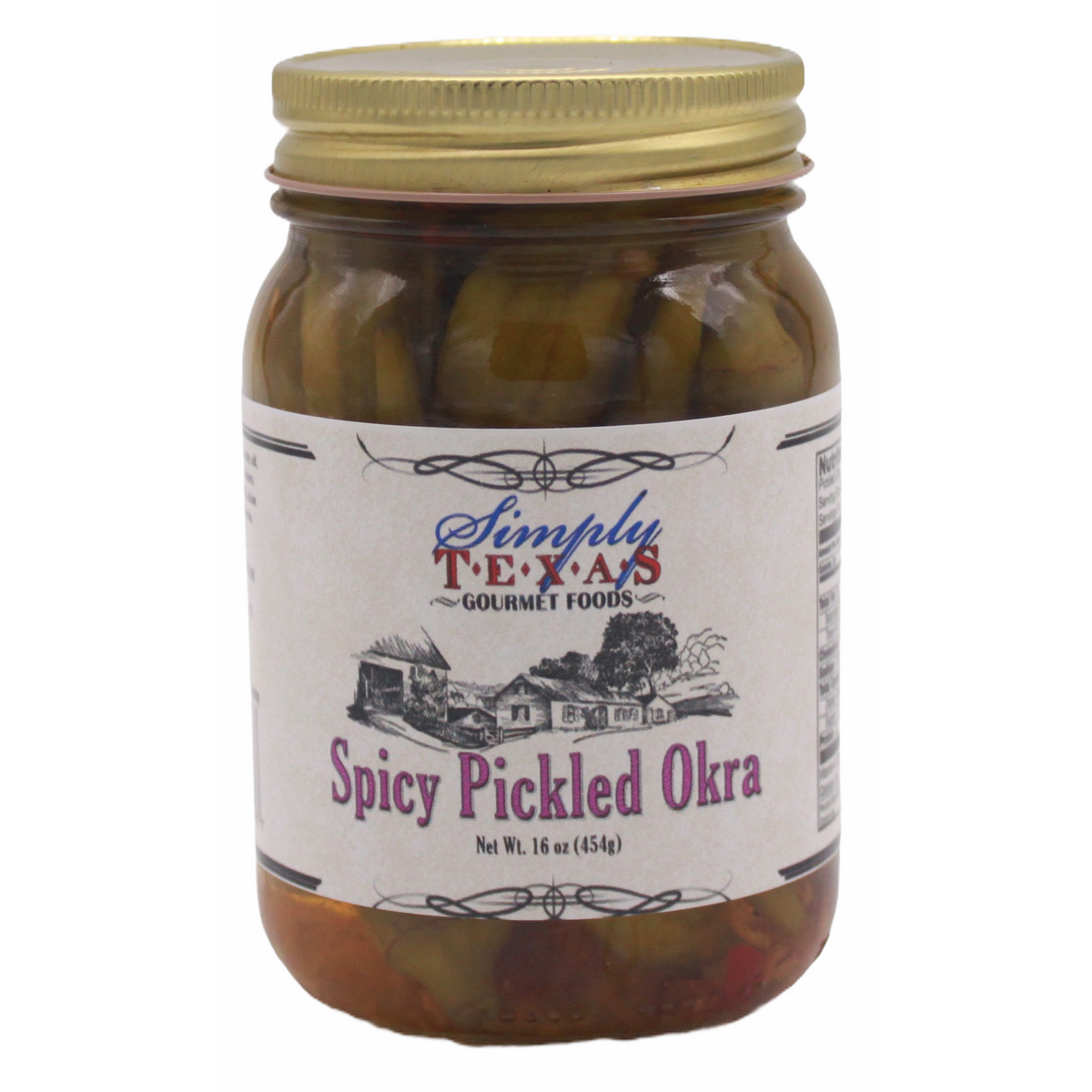 Simply Texas Spicy Pickled Okra